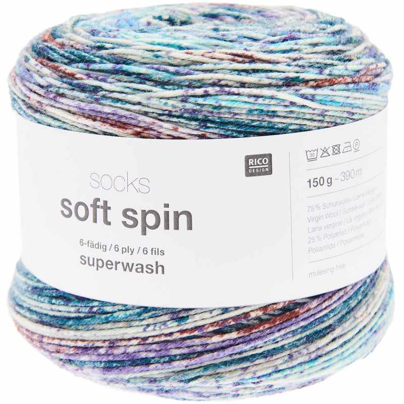 Socks Soft Spin 6 fils 008 Cool Colours