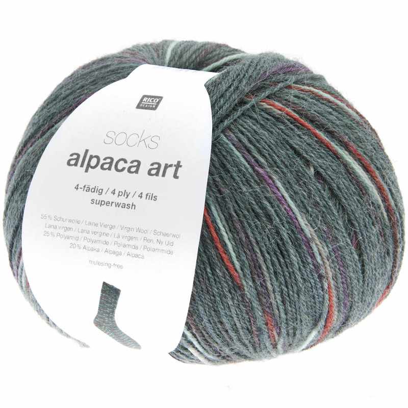 Socks Alpaca Art 4 Fils 005 Lierre