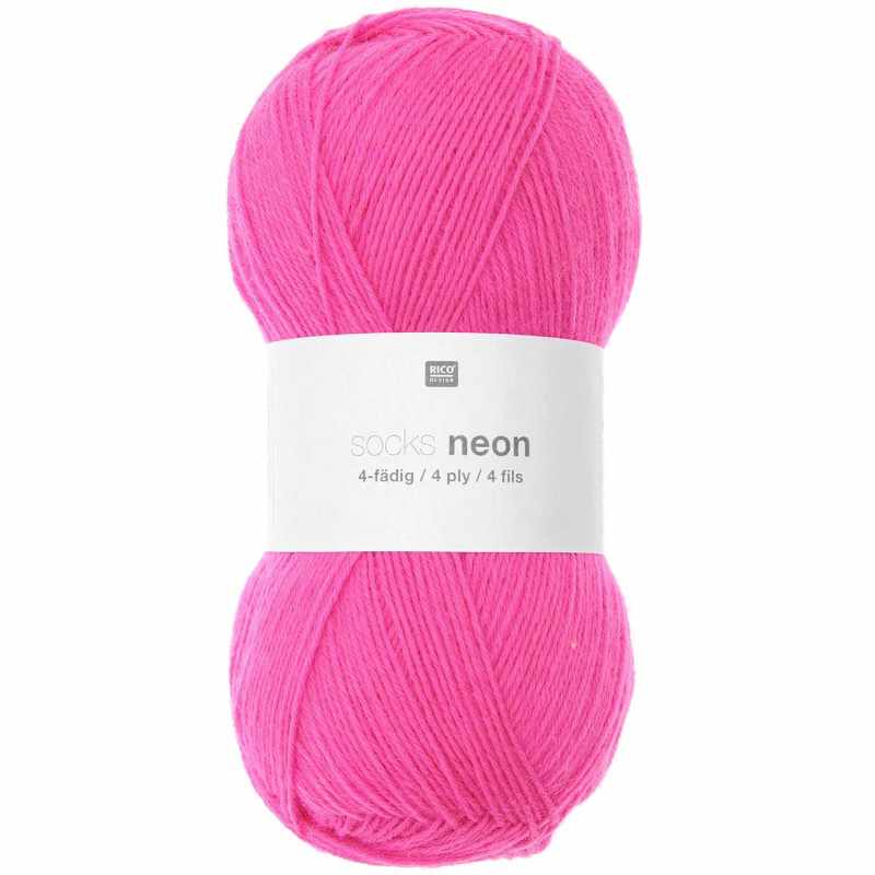 Socks Neon 4 fils 002 Pink