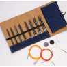 Kit d'Aiguilles Circulaires Indigo Wood Knit Pro