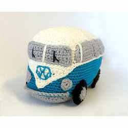 KIT CROCHET RETRO VAN BLEU